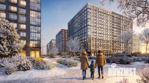 1-к квартира, строящийся дом, 42м2, 3/15 этаж
